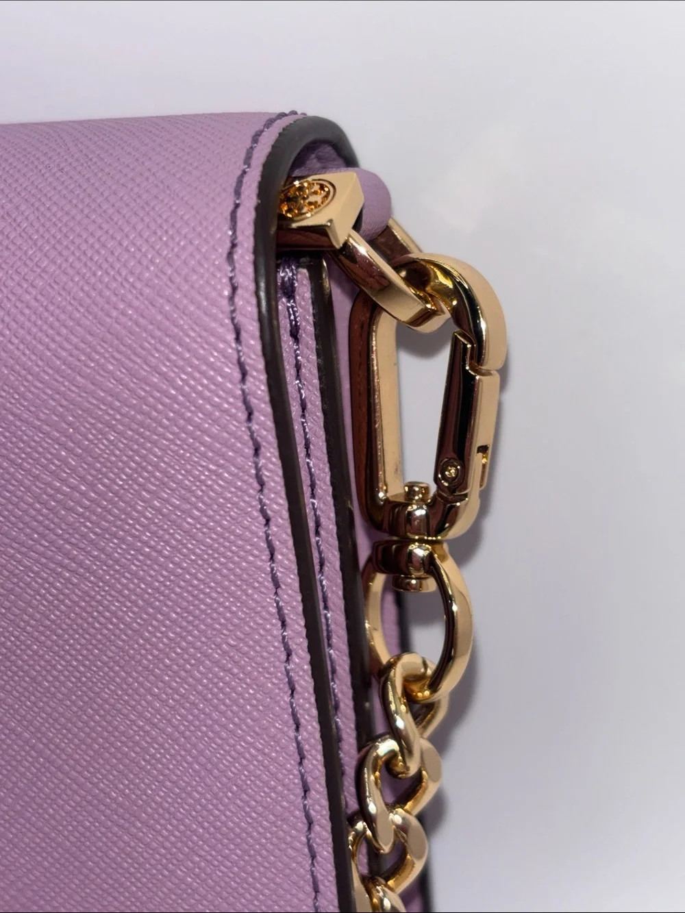 Tory Burch lavender saffiano